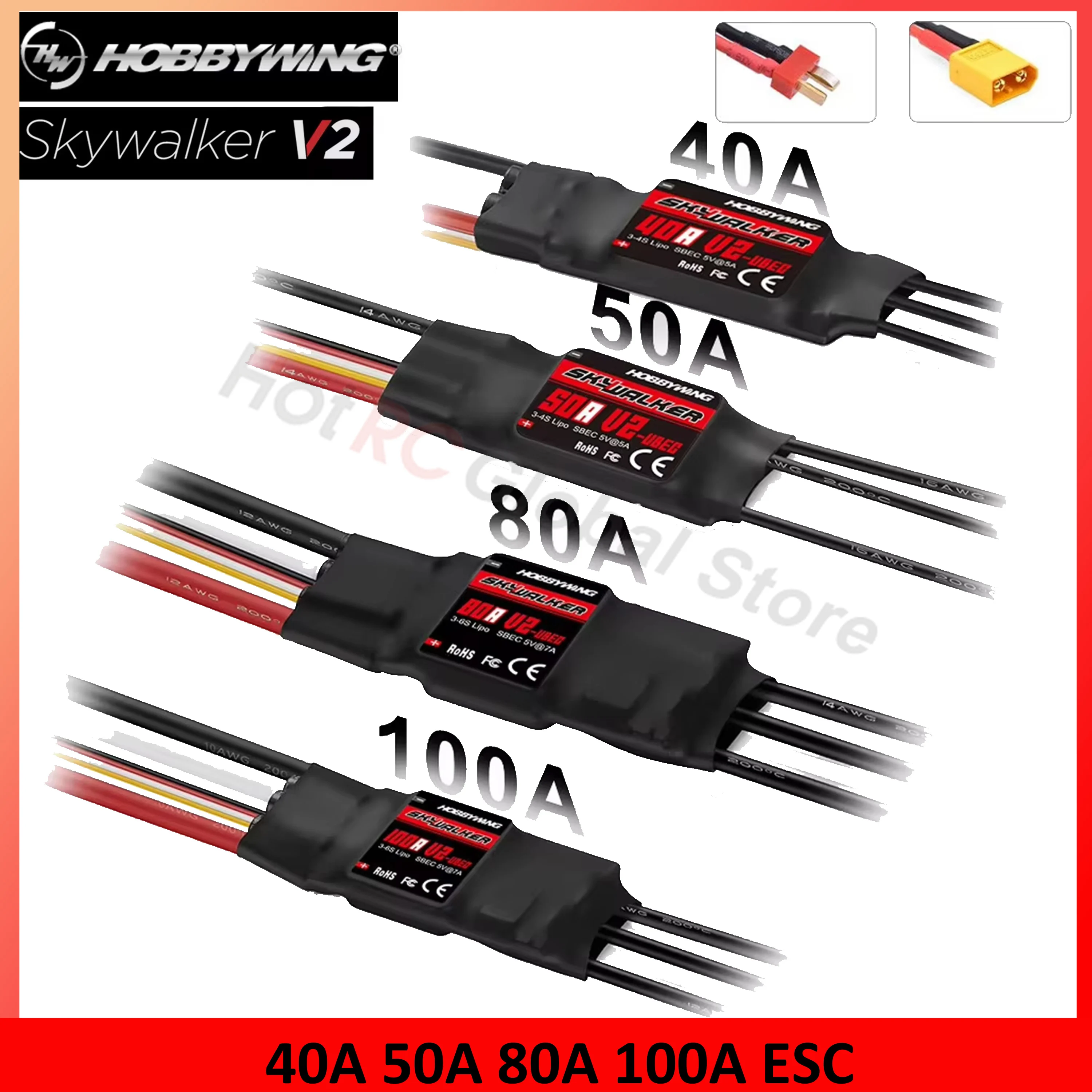 Drone Rc Jet - HOBBYWING Skywalker V2 Series 40A 50A