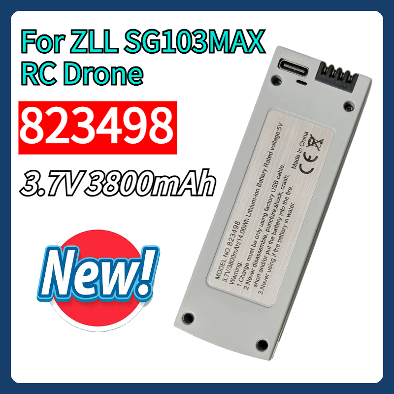 Drone Zll Rc - 823498 3.7V 3800mAh for B8S SG103MAX
