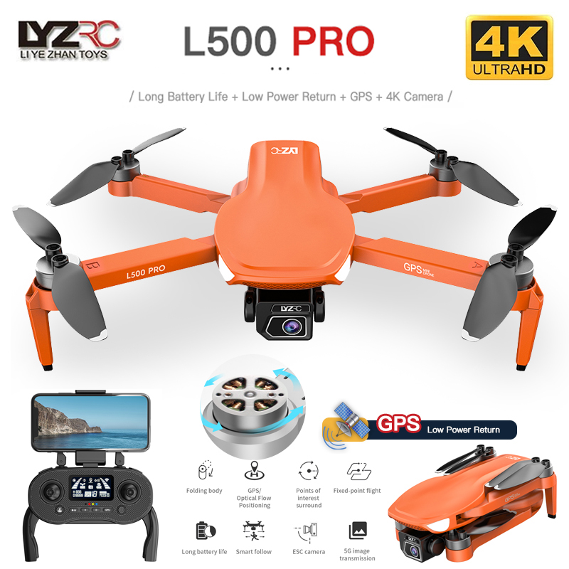 L500 PRO GPS Drone 4K Profesio - Drone Rc Fpv Manual 评论和价格