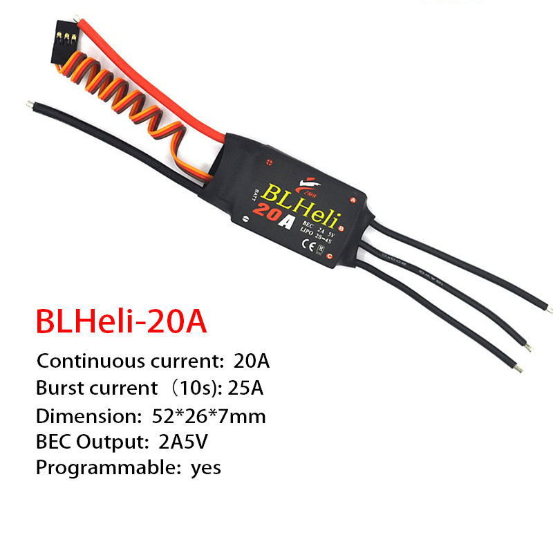 1-3Pcs Brushless ESC BLHeli 20 - Drone Rc Aircraft 评论和价格