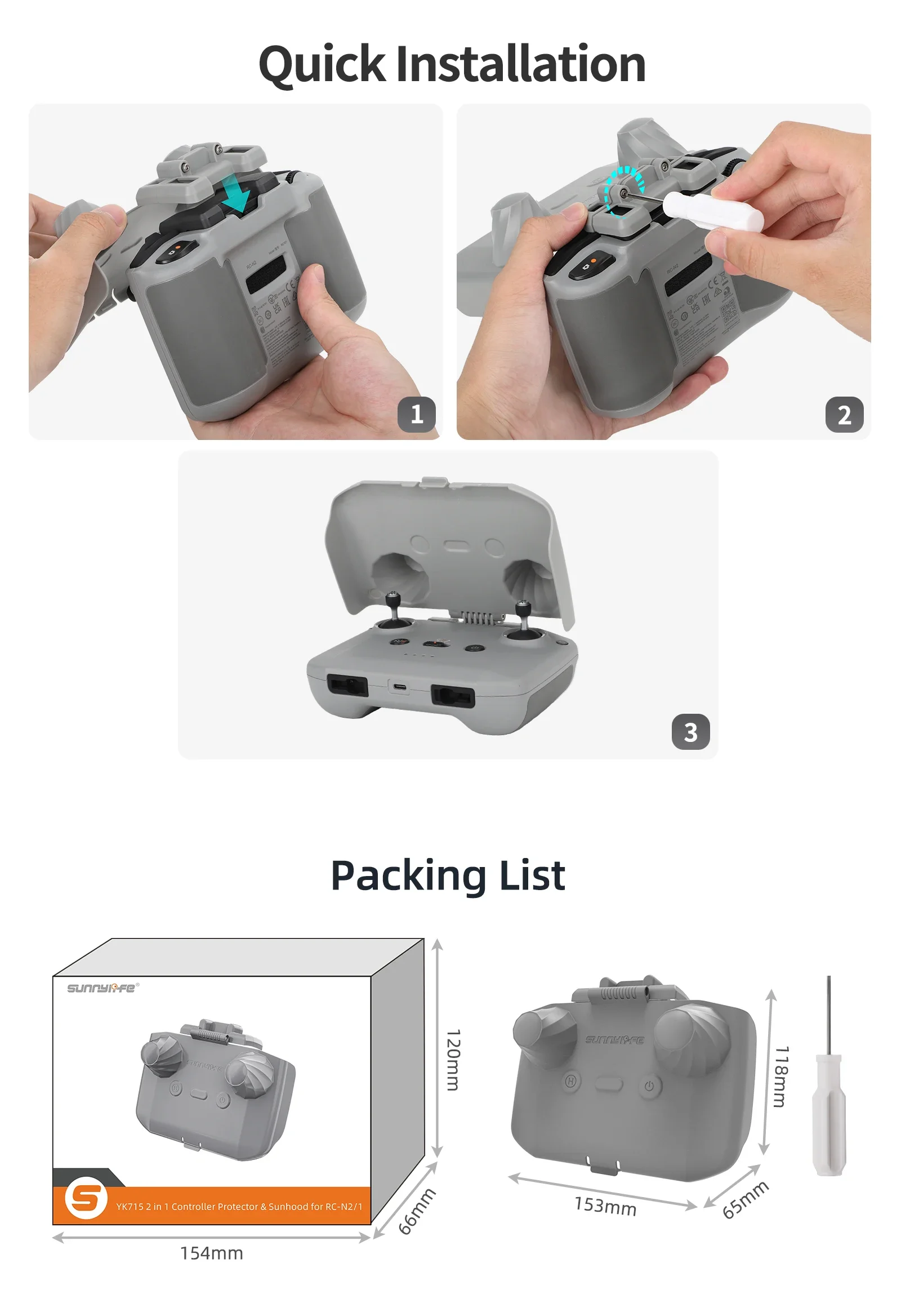 2 in 1 Controller Protector Su - Drone Dji Rc Pro 评论和价格