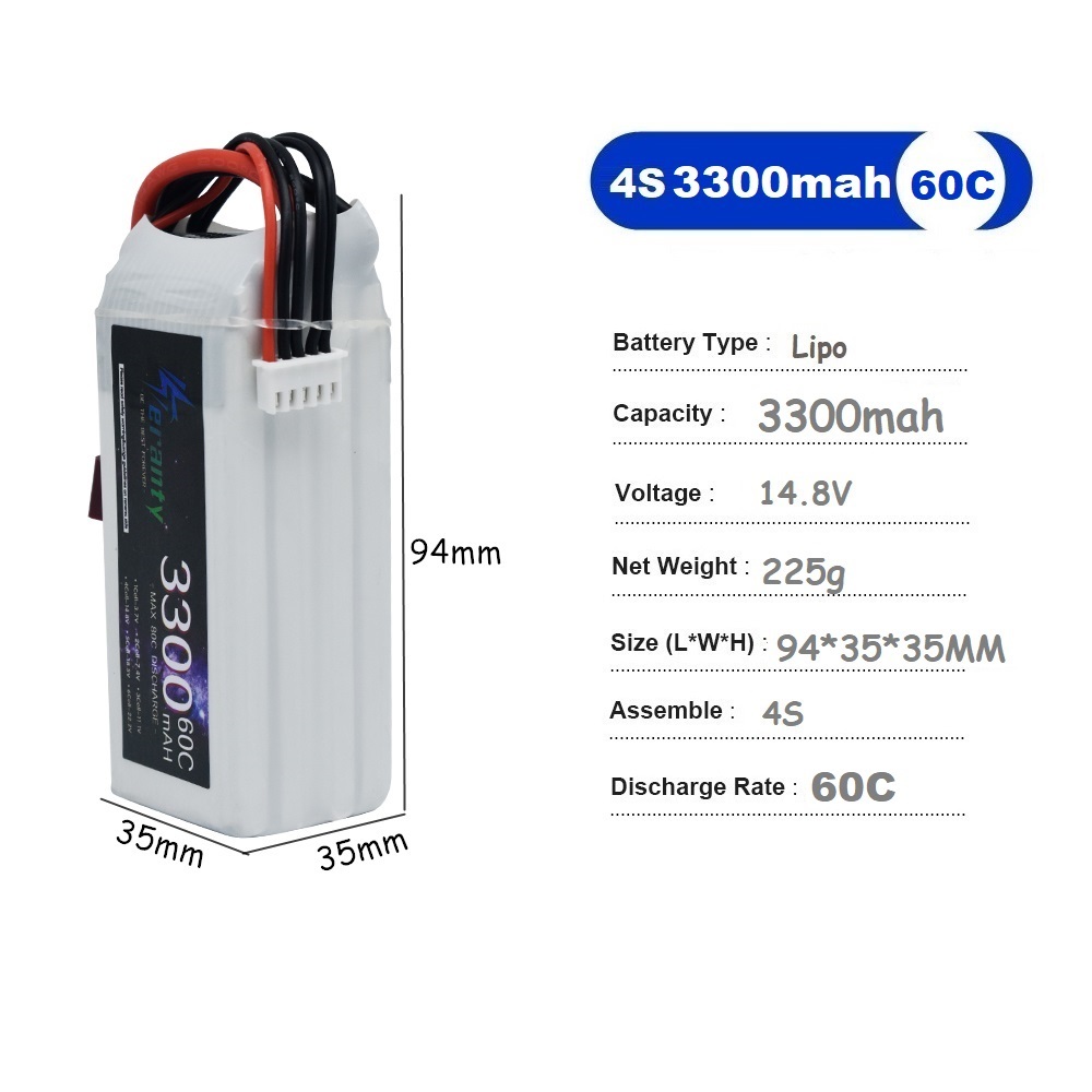 LiPo Rechargeable Battery 4S 3 - Drone Rc Race 评论和价格
