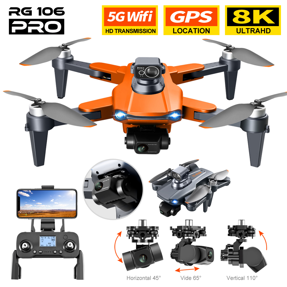 RG106 PRO Drone 8k Dual Camera - Drone Rc Fpv Manual 评论和价格