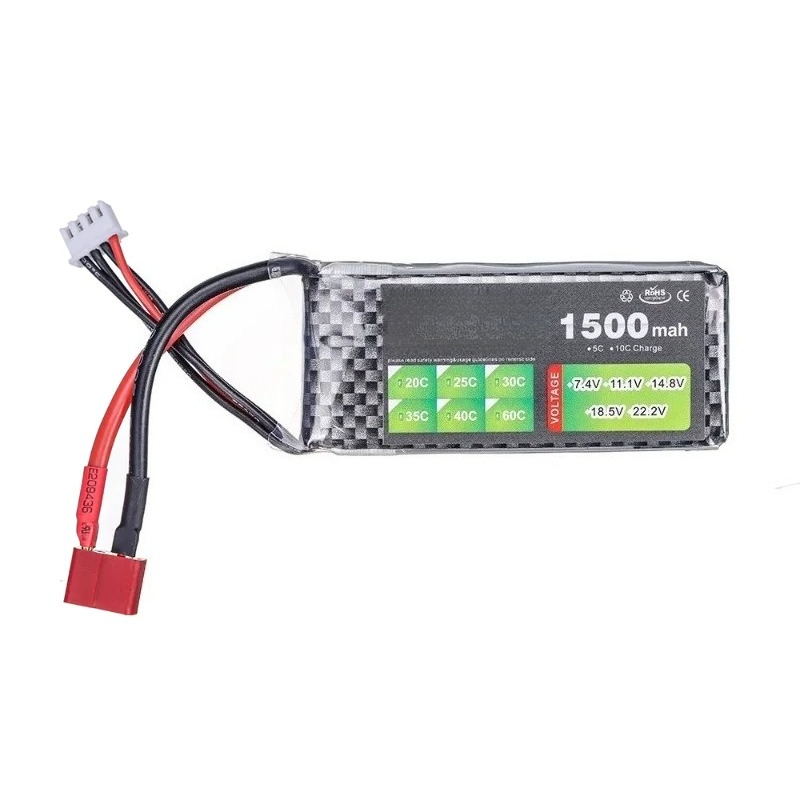 For RC Toys 7.4V 1500mAh 35C L - Drone Zll Rc 评论和价格
