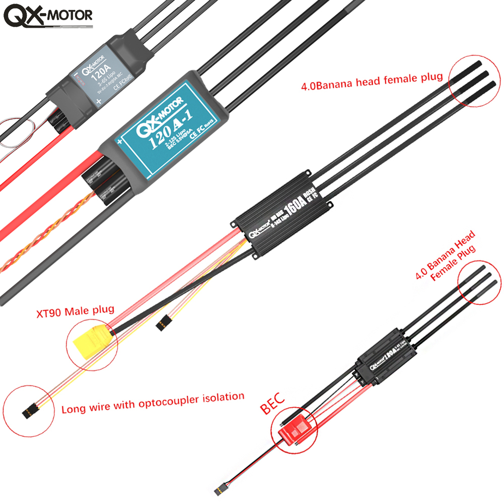 20A-120A Brushless ESC Speed C - Drone Rc Jet 评论和价格