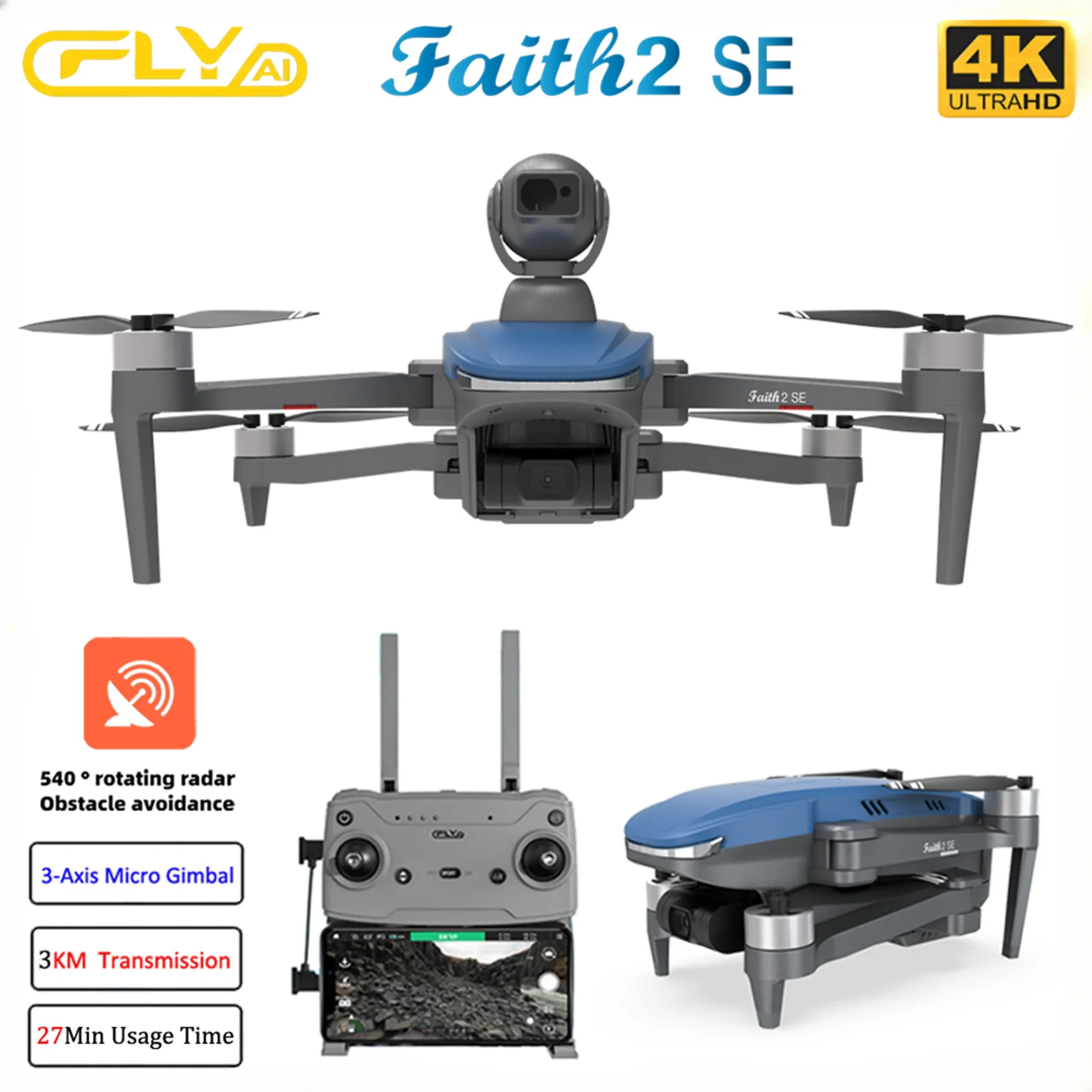 Faith 2 SE With 540° Obstacle  - Drone Rc Fpv Manual 评论和价格