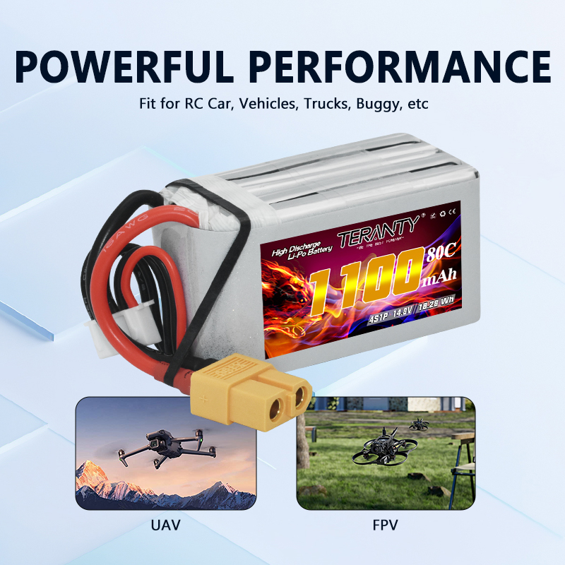 TERANTY 4S 1100mAh 80C/160C Li - Drone Rc Race 评论和价格