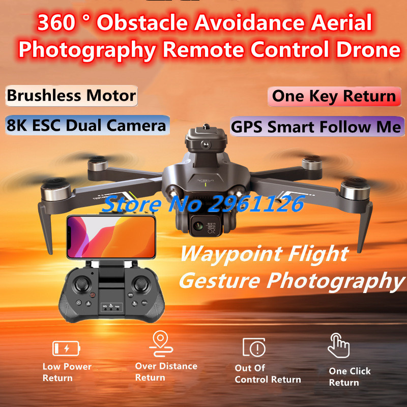 360° Obstacle Avoidance Aerial - Drone Rc Fpv Manual 评论和价格