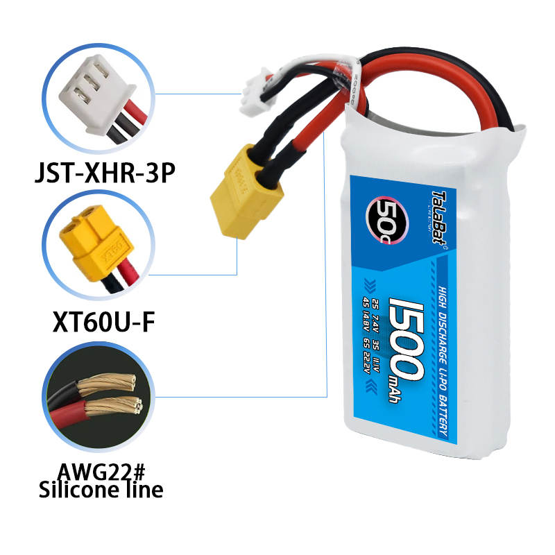 3Pcs TalaBat 50C 1500mAh 7.4V  - Drone Zll Rc 评论和价格
