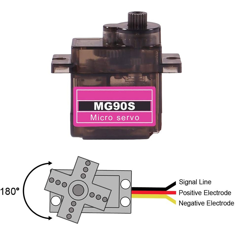 MG90S Servo 5/10/20/40Pcs All  - Drone Rc Jet 评论和价格