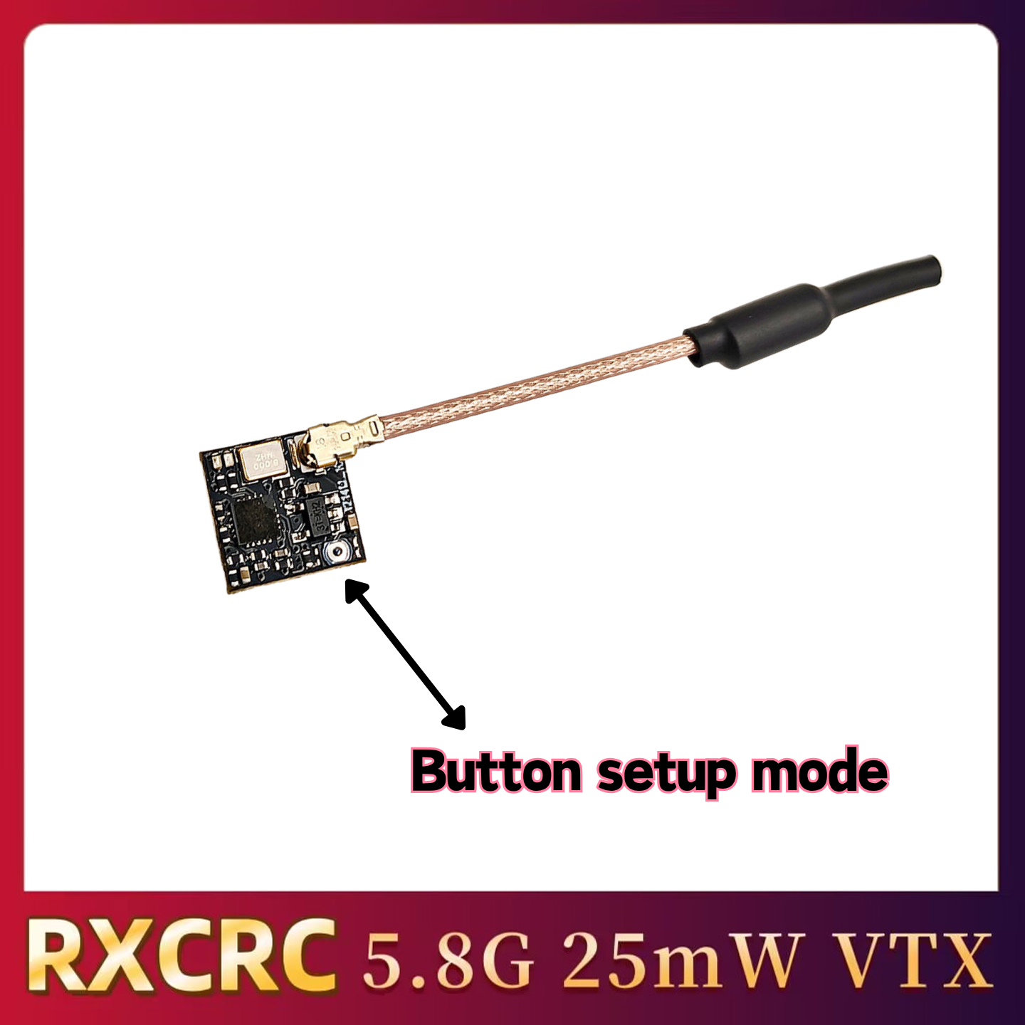 RXCRC 5.8GHz 48CH FPV 25mW Ana - Drone Rc Aircraft 评论和价格
