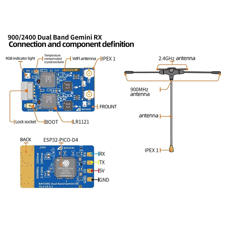 B78B-900Mhz 2.4Ghz 915M ELRS R - Drone Rc Race 评论和价格