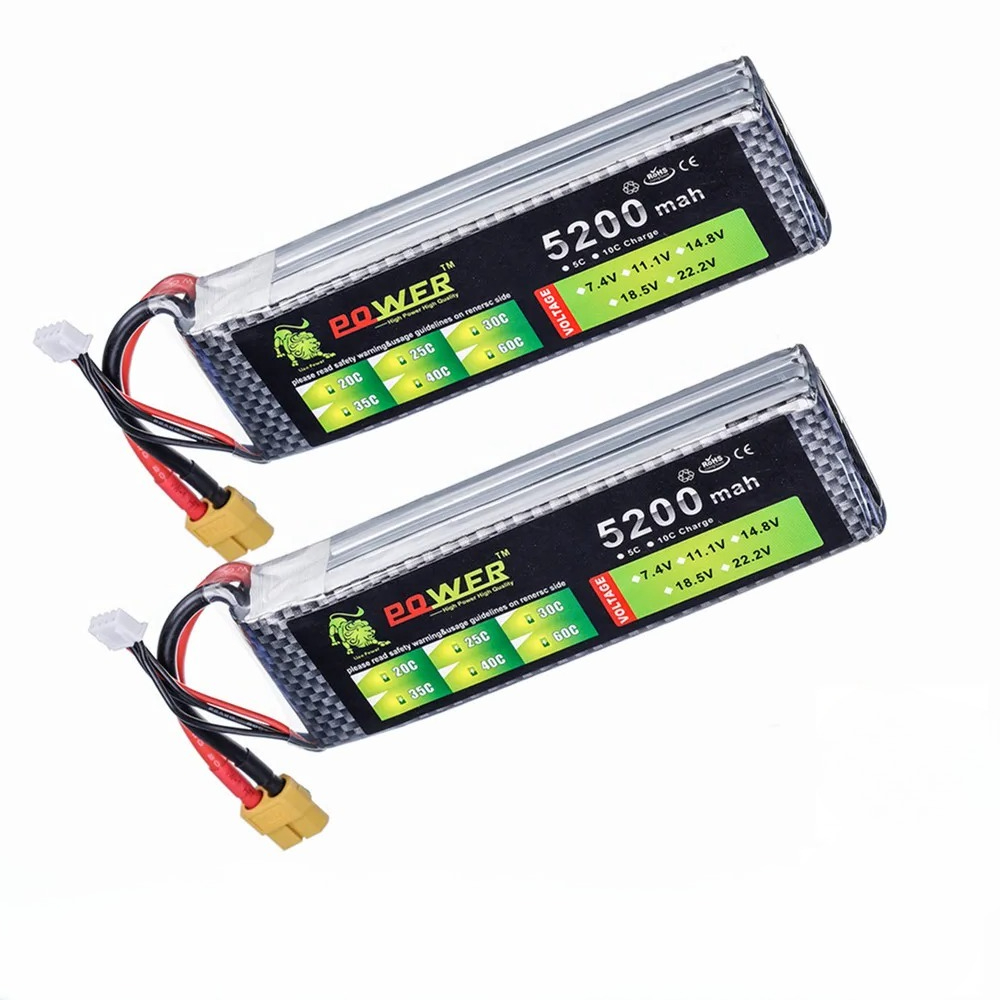 3S 5200mah 11.1V  60C Lipo Bat - Drone Zll Rc 评论和价格